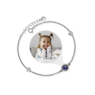 Eternity Photo Bracelet - Personalised Bracelet - Personalised Gift for Women - Womens Bracelet Bracelet Silver Brother & Sisters
